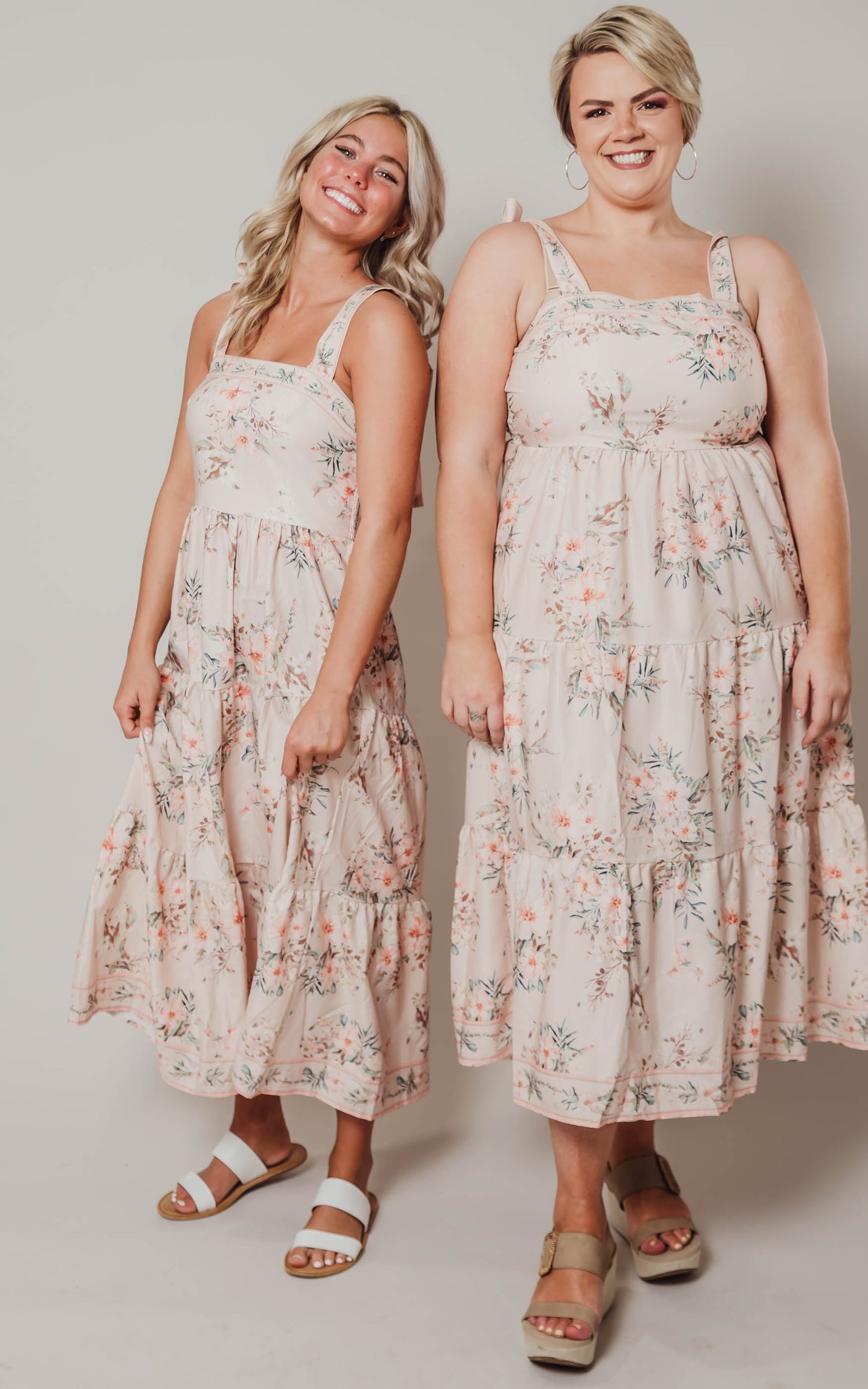 Pink Floral Tiered Dress- Final Sale*