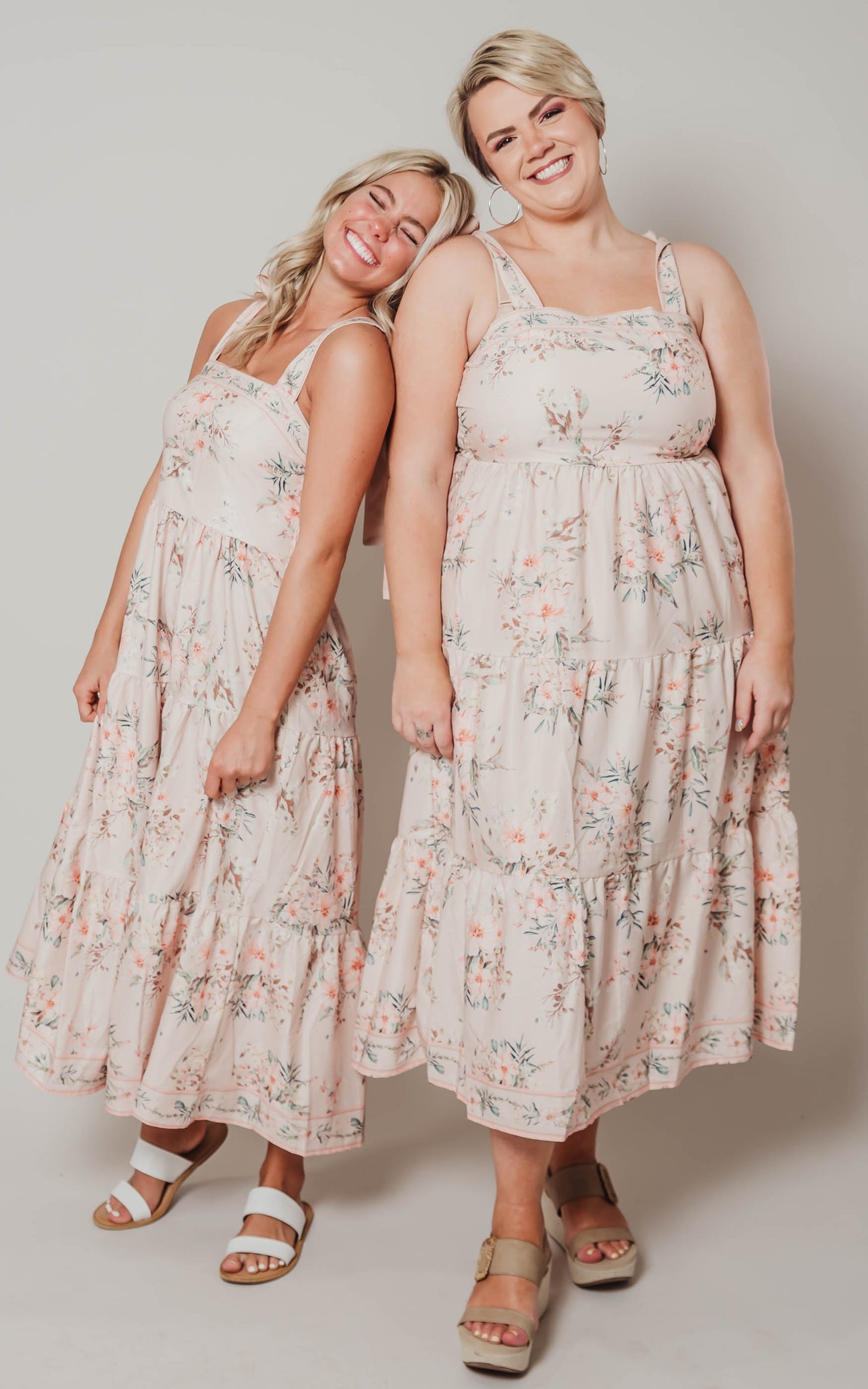 Pink Floral Tiered Dress- Final Sale*