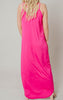 hot pink maxi dress