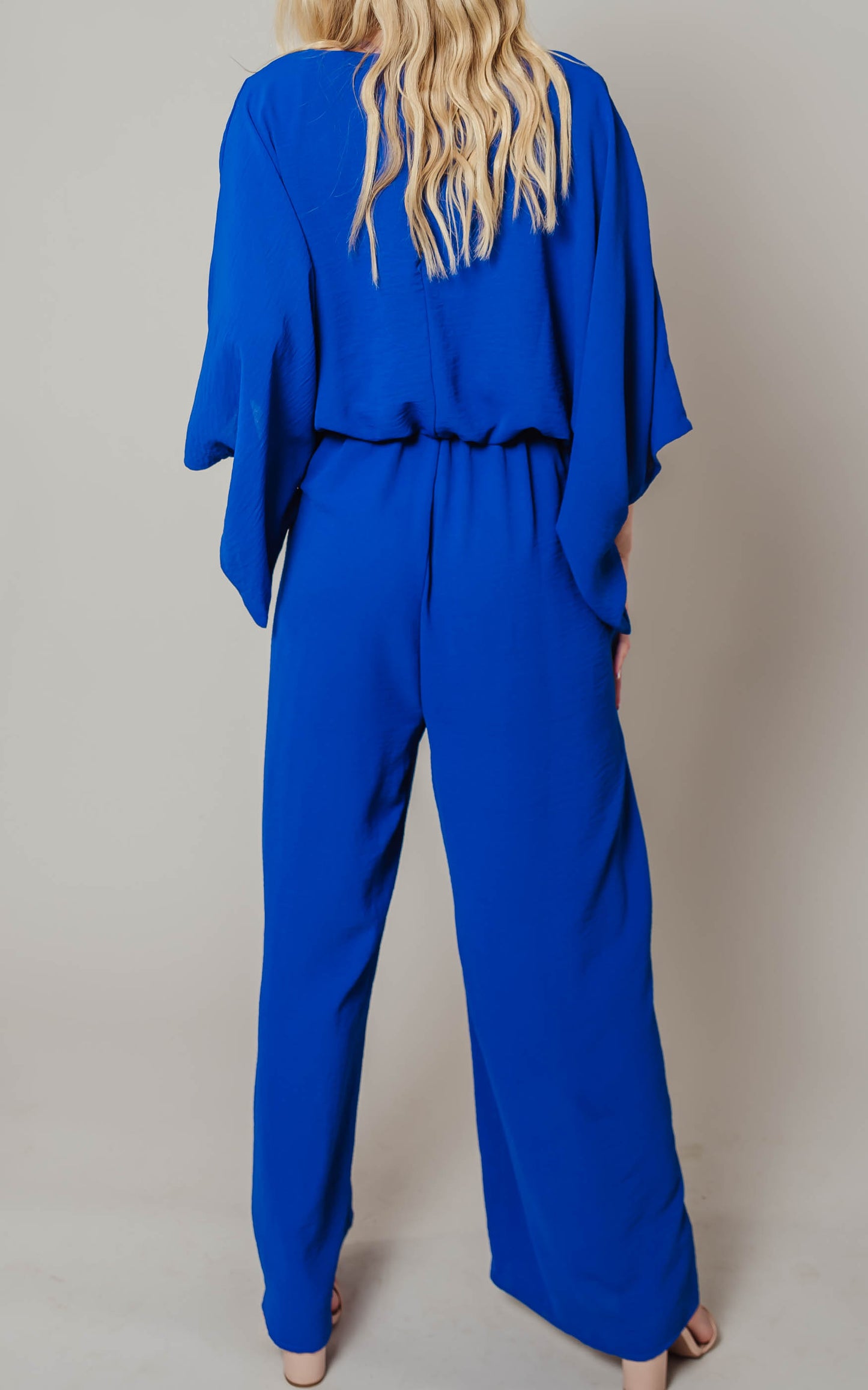 royal blue pant set 