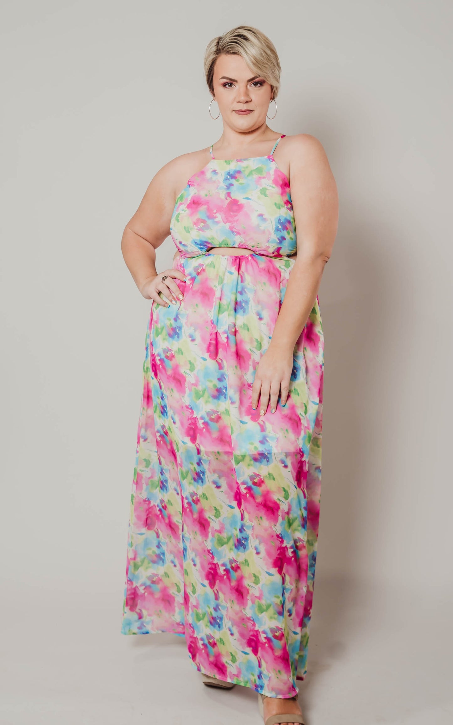 floral maxi dress