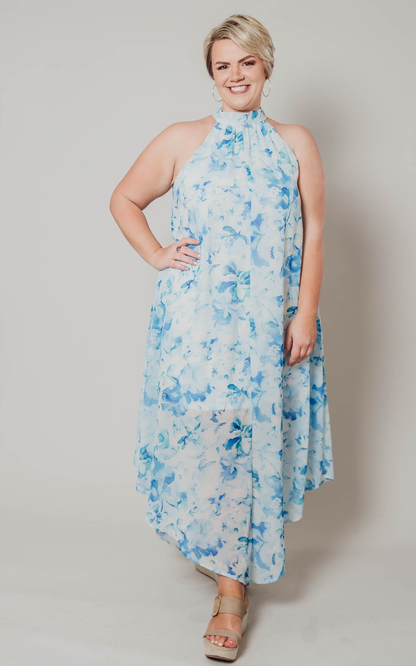 chiffon maxi dress