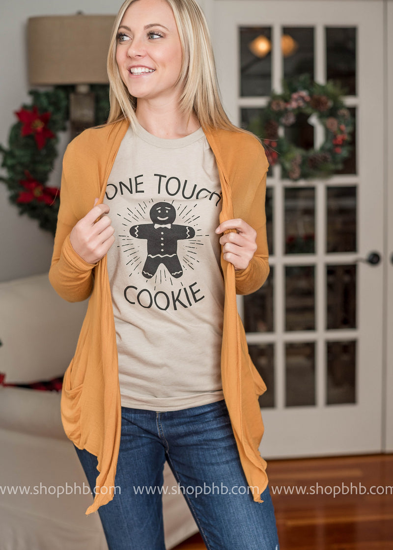 One Tough Cookie Graphic Tee- Oatmeal - BAD HABIT BOUTIQUE 