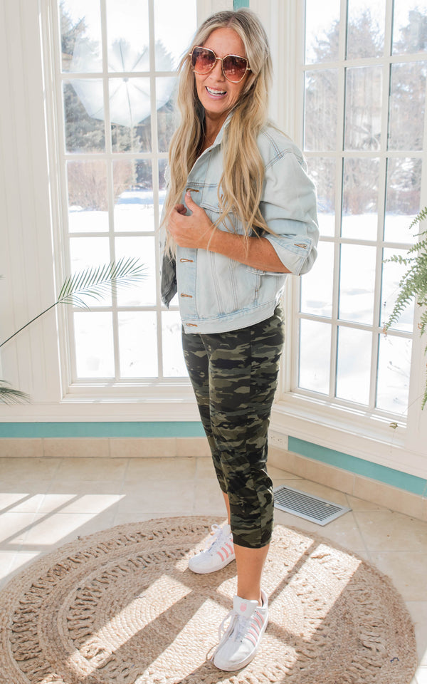 Camo Buttery Soft Capri Jogger