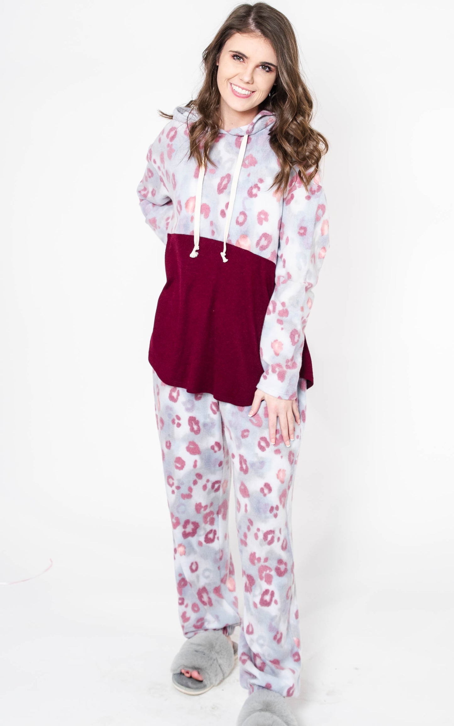  Magenta Floral Jogger Set - Honey Me, CLOTHING, Honey Me, BAD HABIT BOUTIQUE 