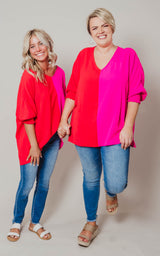 colorblock blouse 