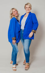 royal blue blazer womens