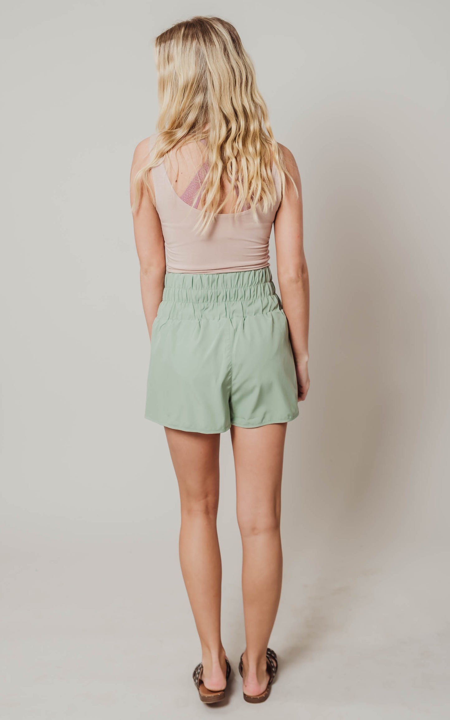 Smocked Waist Running Shorts - Final Sale*