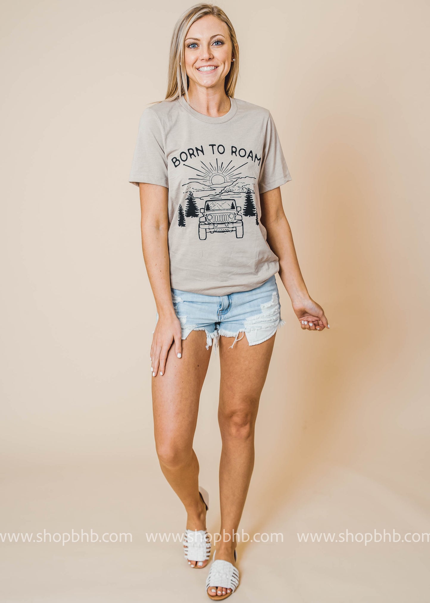 Born to Roam Tshirt - Bad Habit Apparel - BAD HABIT BOUTIQUE 