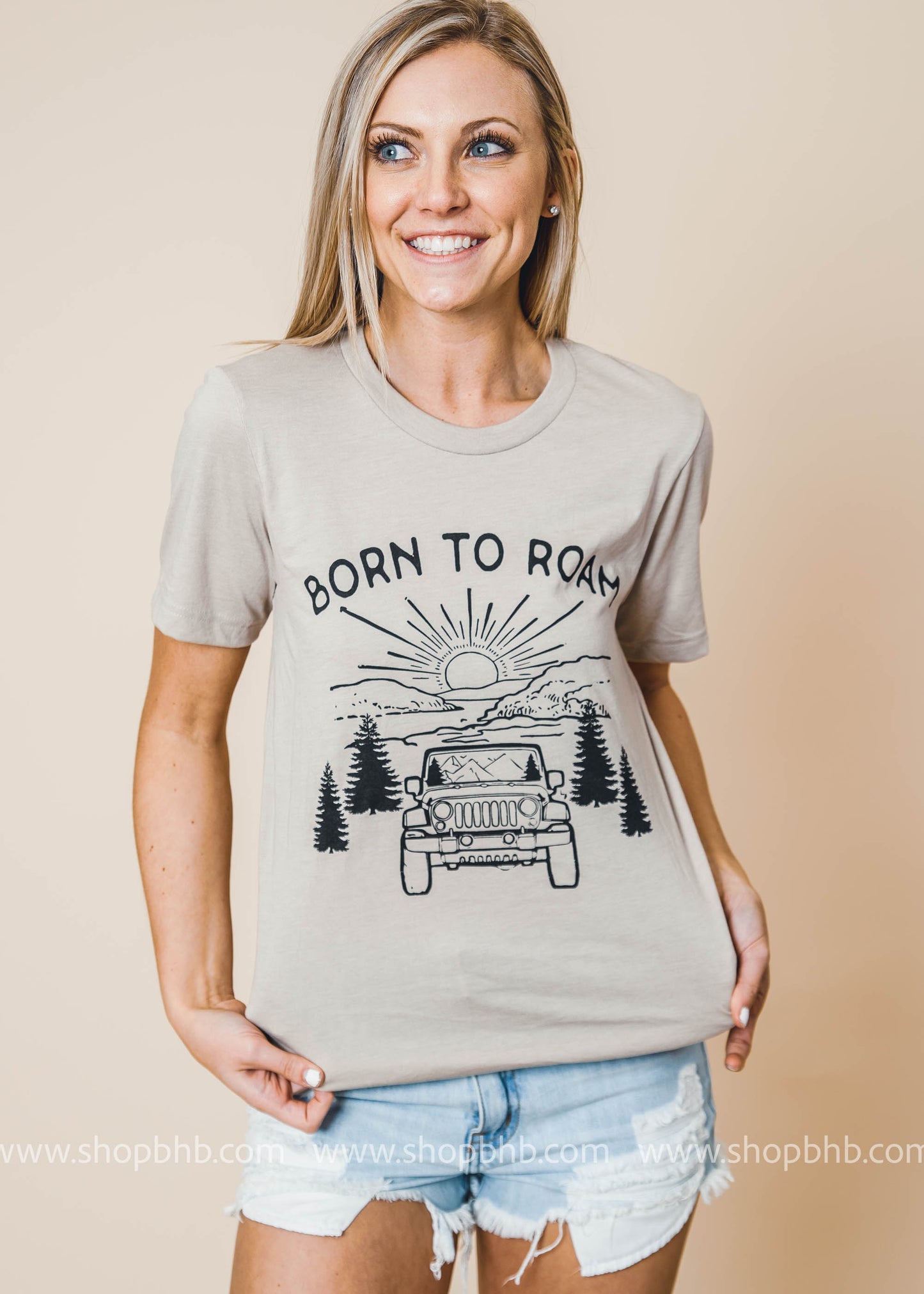 Born to Roam Tshirt - Bad Habit Apparel - BAD HABIT BOUTIQUE 