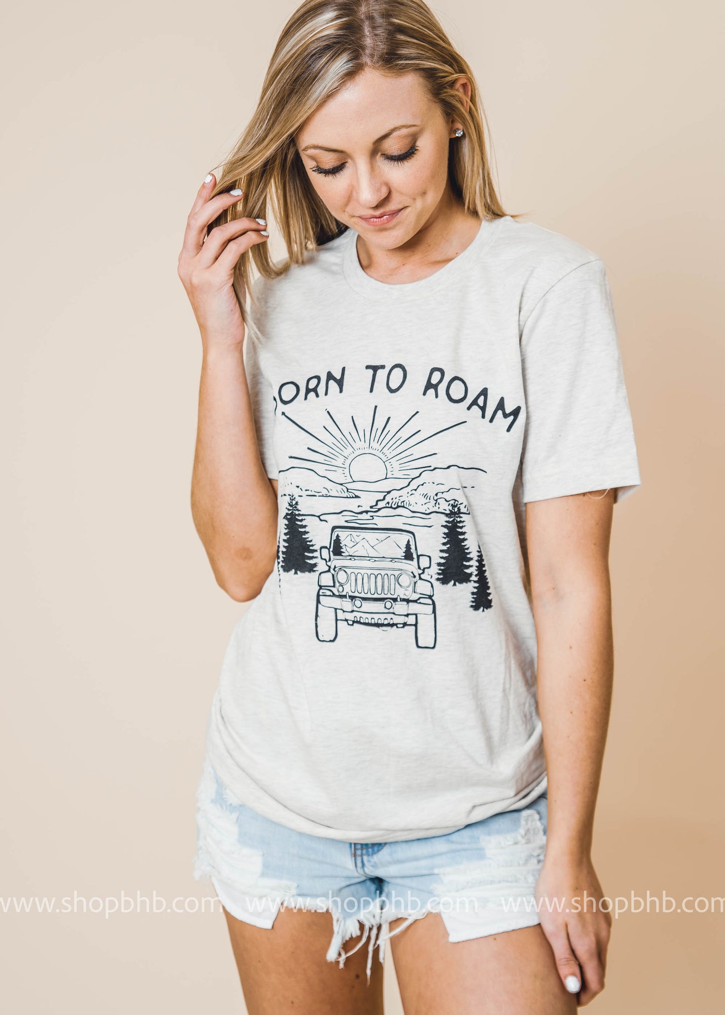 Born to Roam Tshirt - Bad Habit Apparel - BAD HABIT BOUTIQUE 