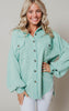 turquoise shacket