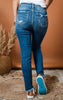 mid rise skinny vervet denim 