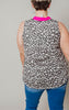 gabby printed sleeveless printed blouse 