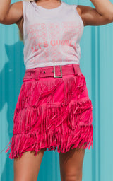 pink rhinestone skirt 