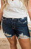 Judy Blue Highwaisted Distressed Denim Shorts