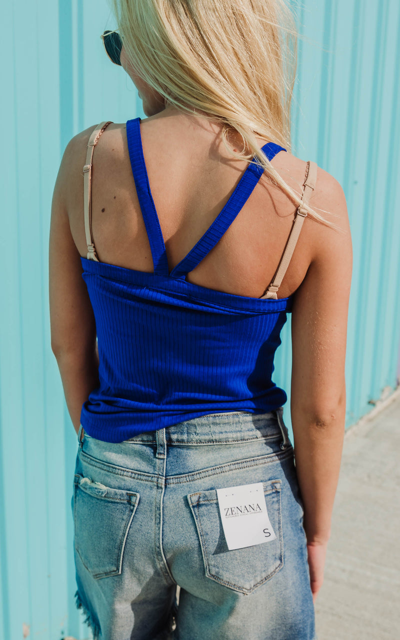 Sara's Steals and Deals Ribbed Cami Tank Top* - Final Sale
