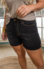 Judy Blue High Rise Black Denim Shorts