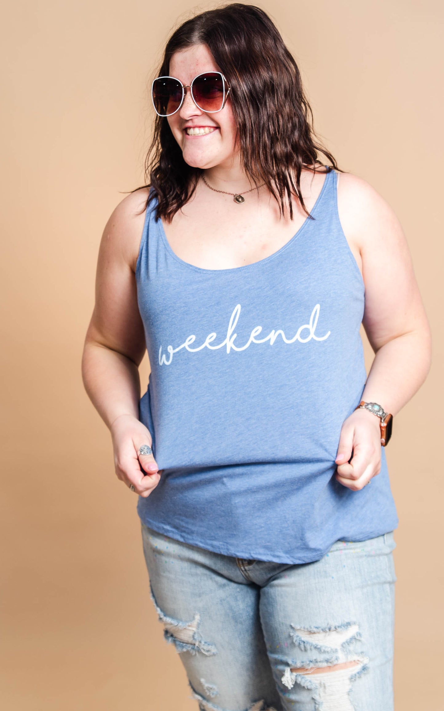 Weekend Slouchy Tank Top - BAD HABIT BOUTIQUE 