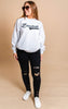 Baseball Sweatshirt - BAD HABIT BOUTIQUE 