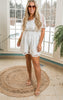 White Lace Romper - White Birch