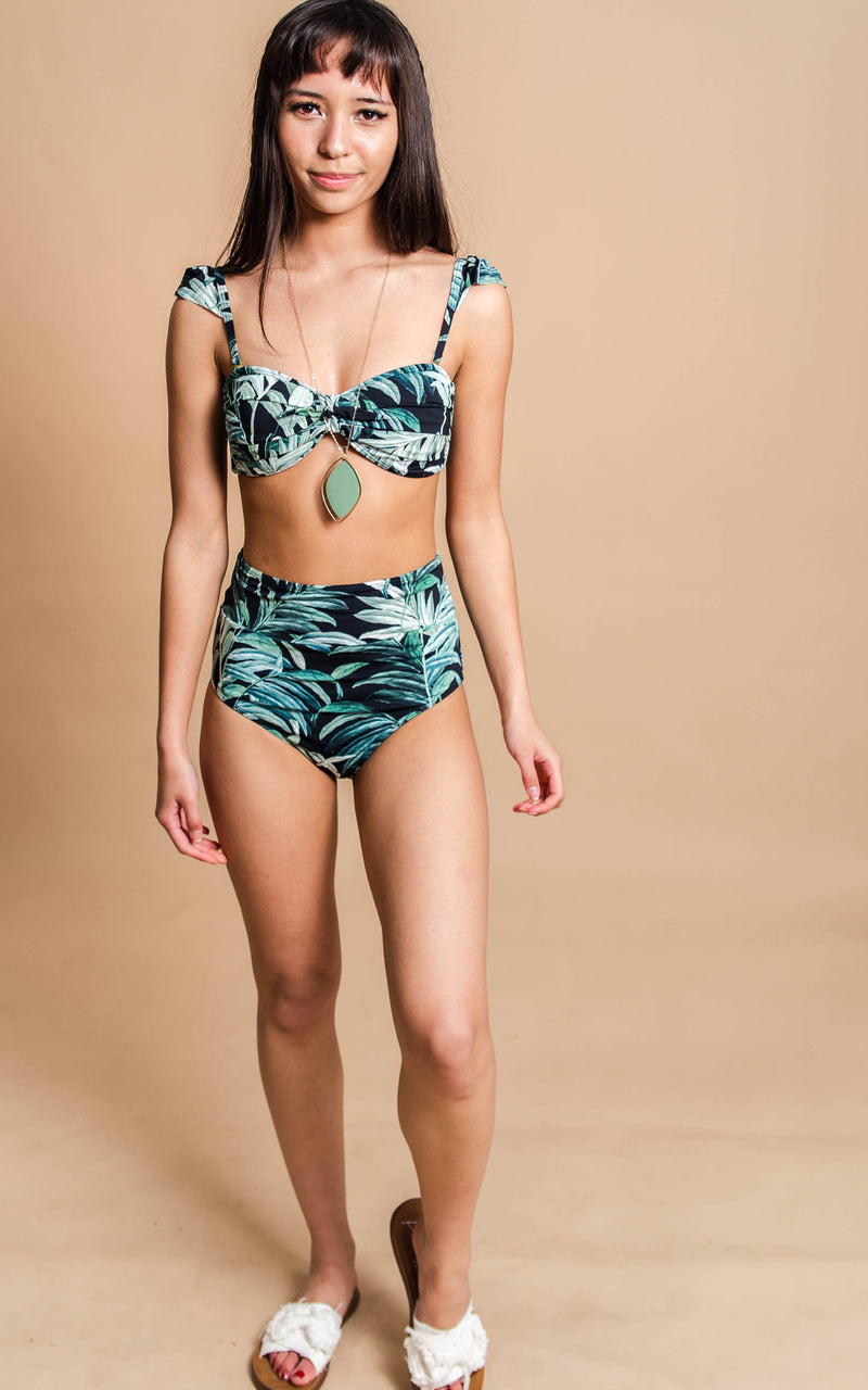 Tropical Leaf Bikini - BAD HABIT BOUTIQUE 