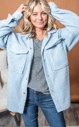 baby blue sherpa jacket 