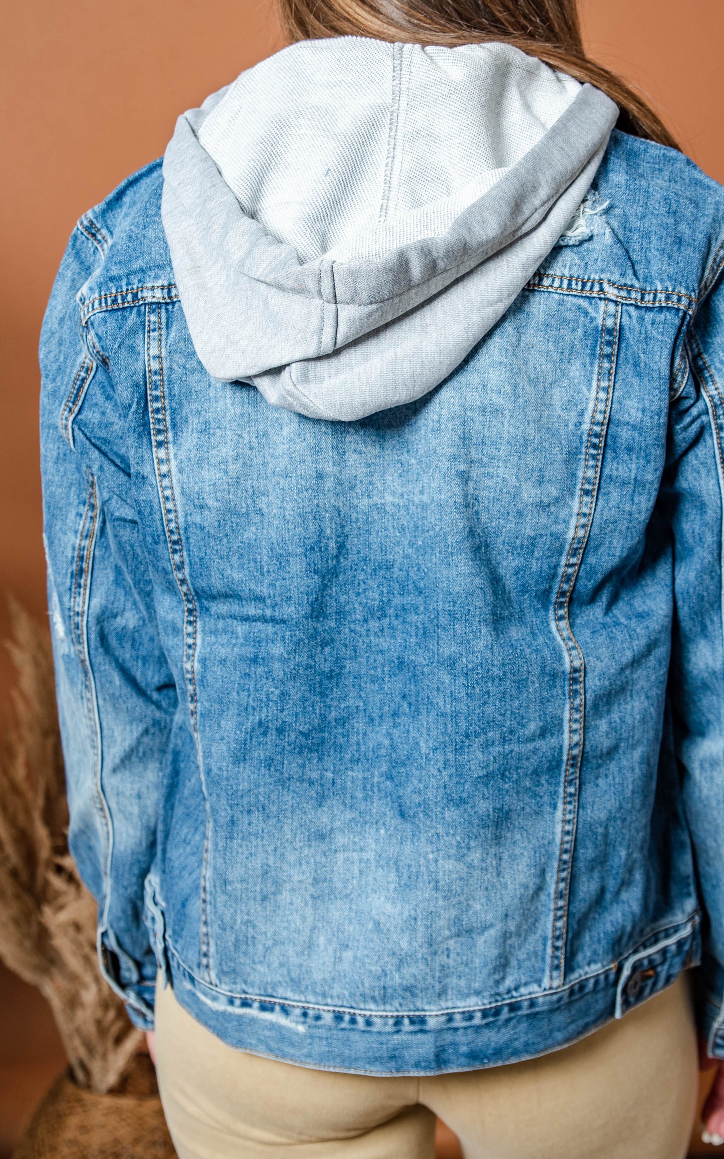 hooded denim jacket 