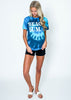  Beach Bum Ocean Rainbow Tie Dye T-shirt, CLOTHING, BAD HABIT APPAREL, BAD HABIT BOUTIQUE 