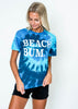  Beach Bum Ocean Rainbow Tie Dye T-shirt, CLOTHING, BAD HABIT APPAREL, BAD HABIT BOUTIQUE 