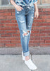  Bleach Splash Boyfriend Denim Jeans - Judy Blue, CLOTHING, JUDY BLUE, BAD HABIT BOUTIQUE 