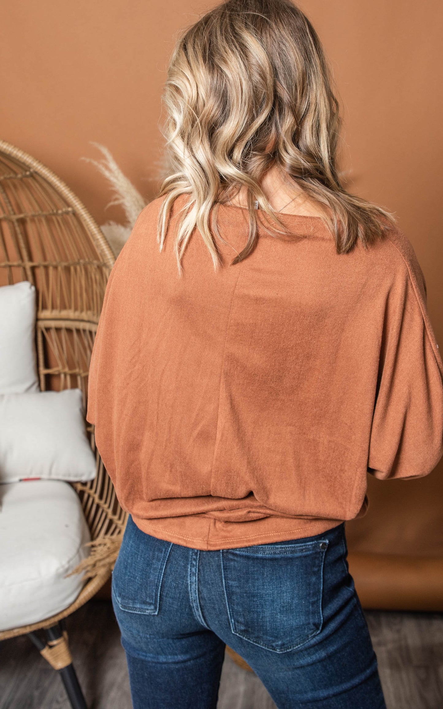 copper off the shoulder top 