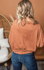 copper off the shoulder top 