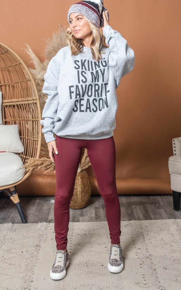 Skiing is My Favorite Season Sweatshirt