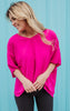 magenta oversized blouse 