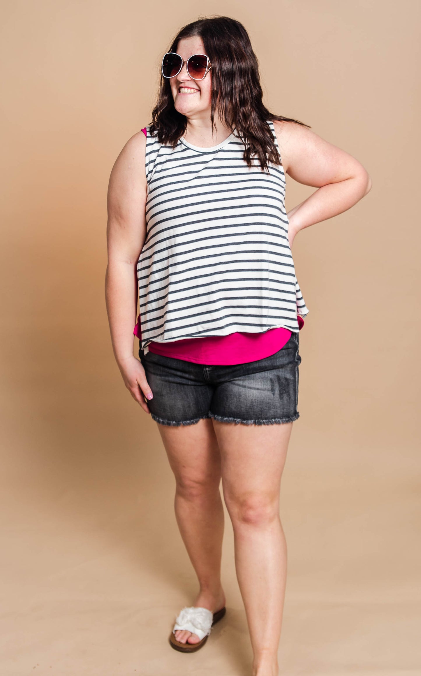 beachy stripe tank 