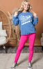 blue snow babe sweatshirt 