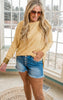 Heather Yellow Dreamer Boat Neck Sweater