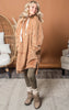 deep camel sherpa tunic 