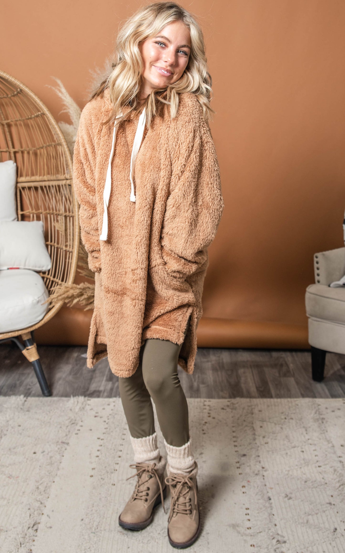 zenana teddy bear hoodie 