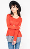  PS KATE Sweater with Peek Bottom Top - Final Sale, CLOTHING, PS KATE, BAD HABIT BOUTIQUE 