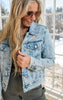 Distressed Medium Wash Denim Jacket