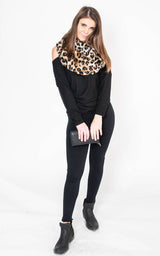  Leopard Infinity Scarf, CLOTHING, Leto, BAD HABIT BOUTIQUE 