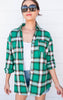 green plaid top 