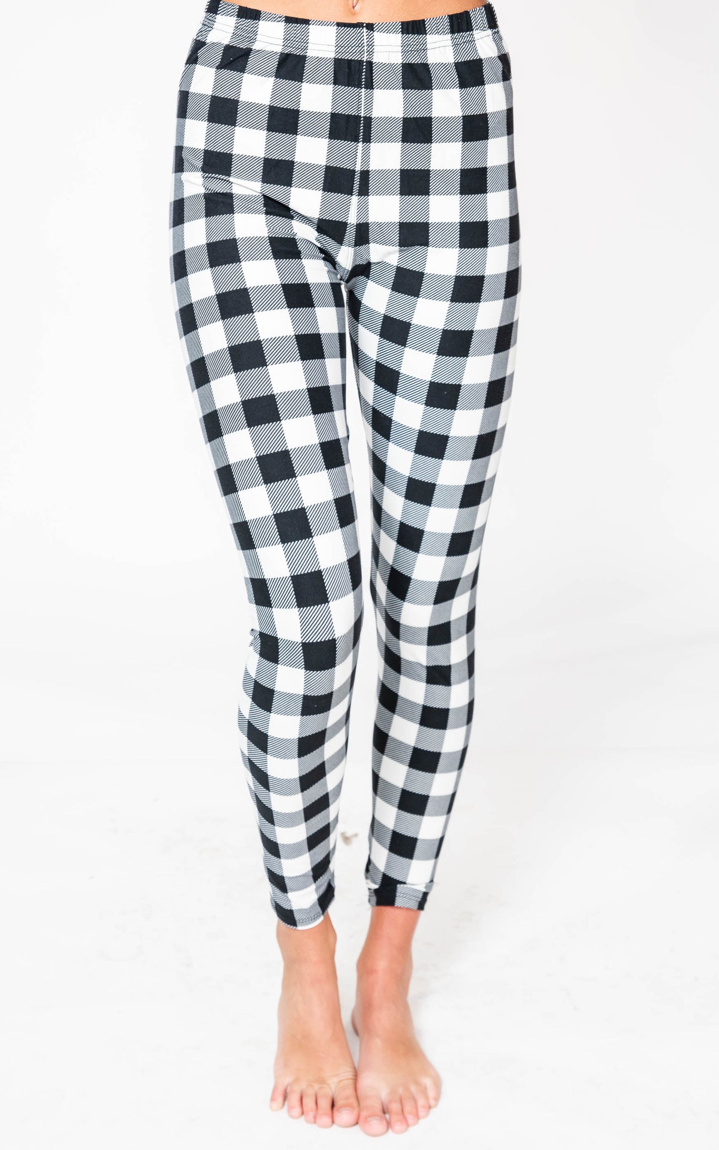  Buffalo Plaid Leggings, CLOTHING, Leggings Depot, BAD HABIT BOUTIQUE 