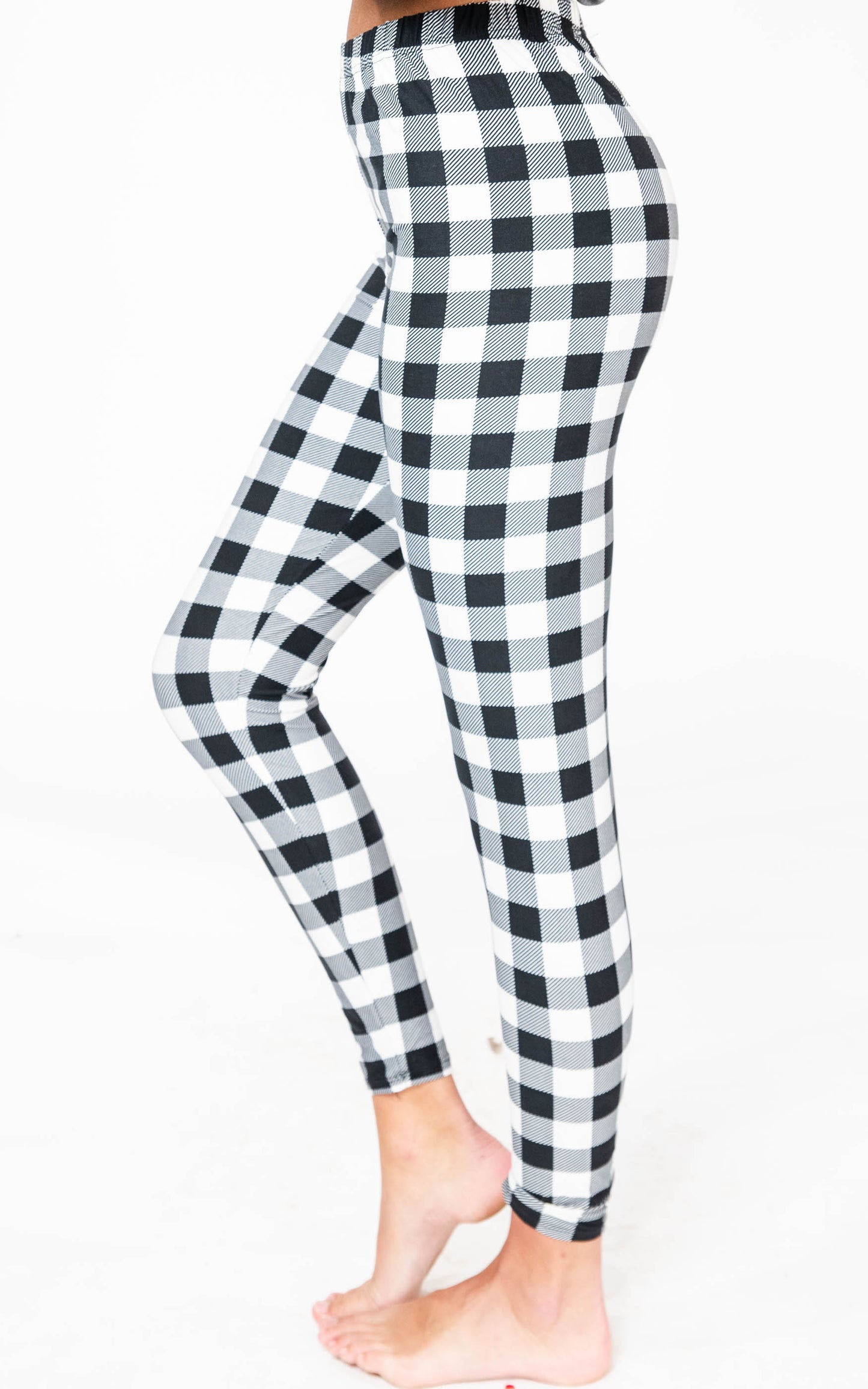  Buffalo Plaid Leggings, CLOTHING, Leggings Depot, BAD HABIT BOUTIQUE 