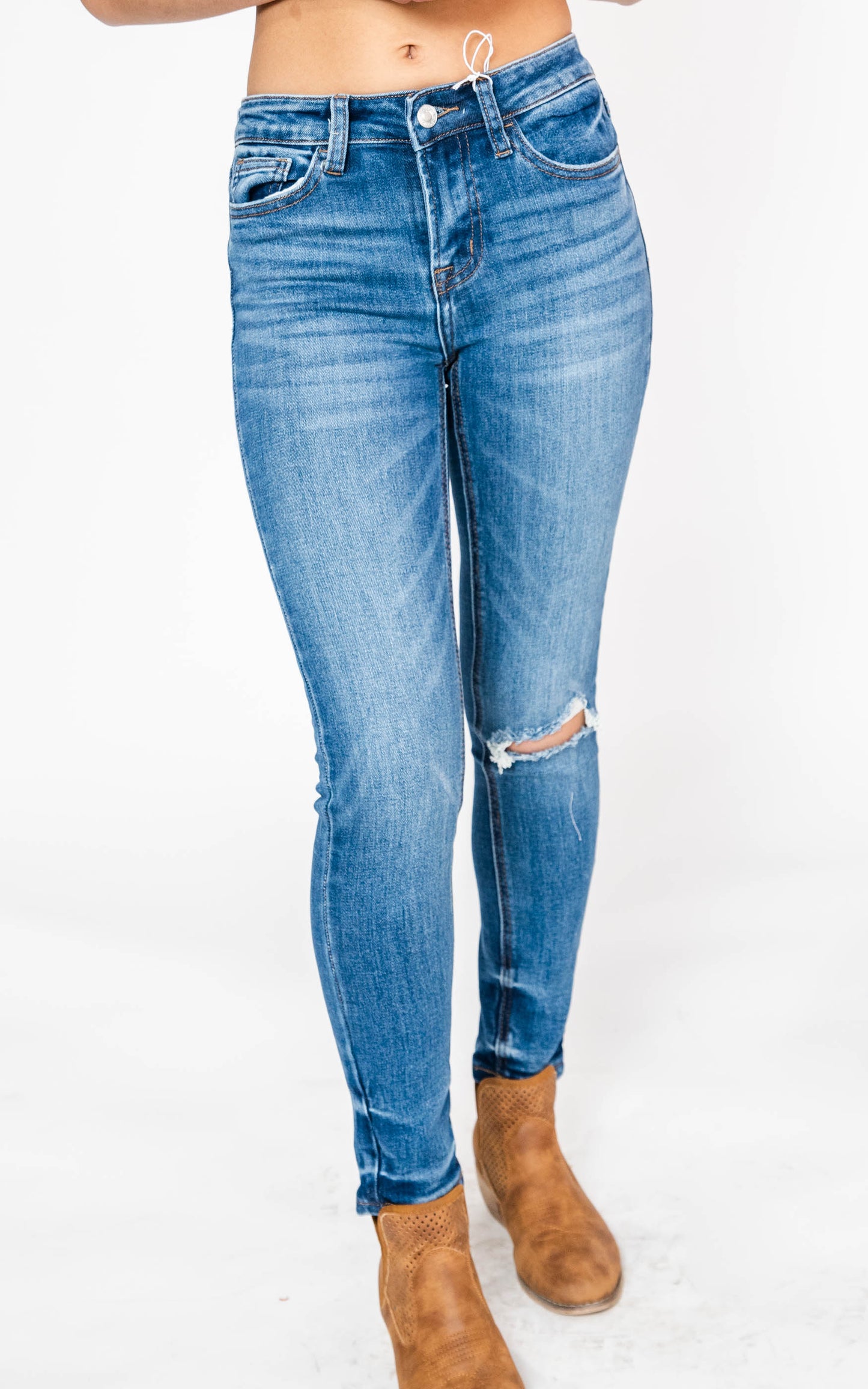  Mid Rise Skinny Jean - Vervet, CLOTHING, Vervet, BAD HABIT BOUTIQUE 