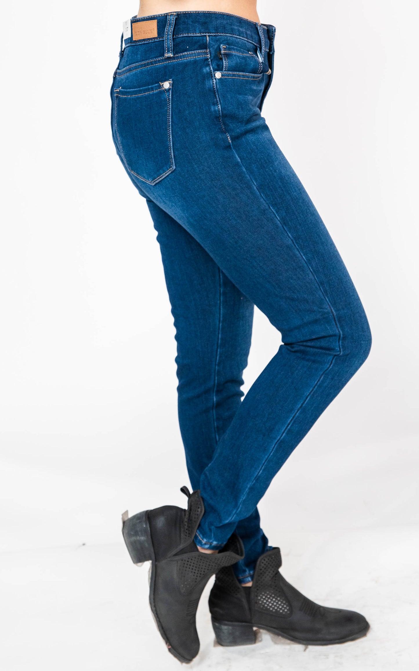  Thermadenim Mid- Rise Skinny Jeans - Judy Blue, CLOTHING, JUDY BLUE, BAD HABIT BOUTIQUE 