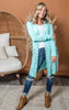 blue mint duster cardigan 