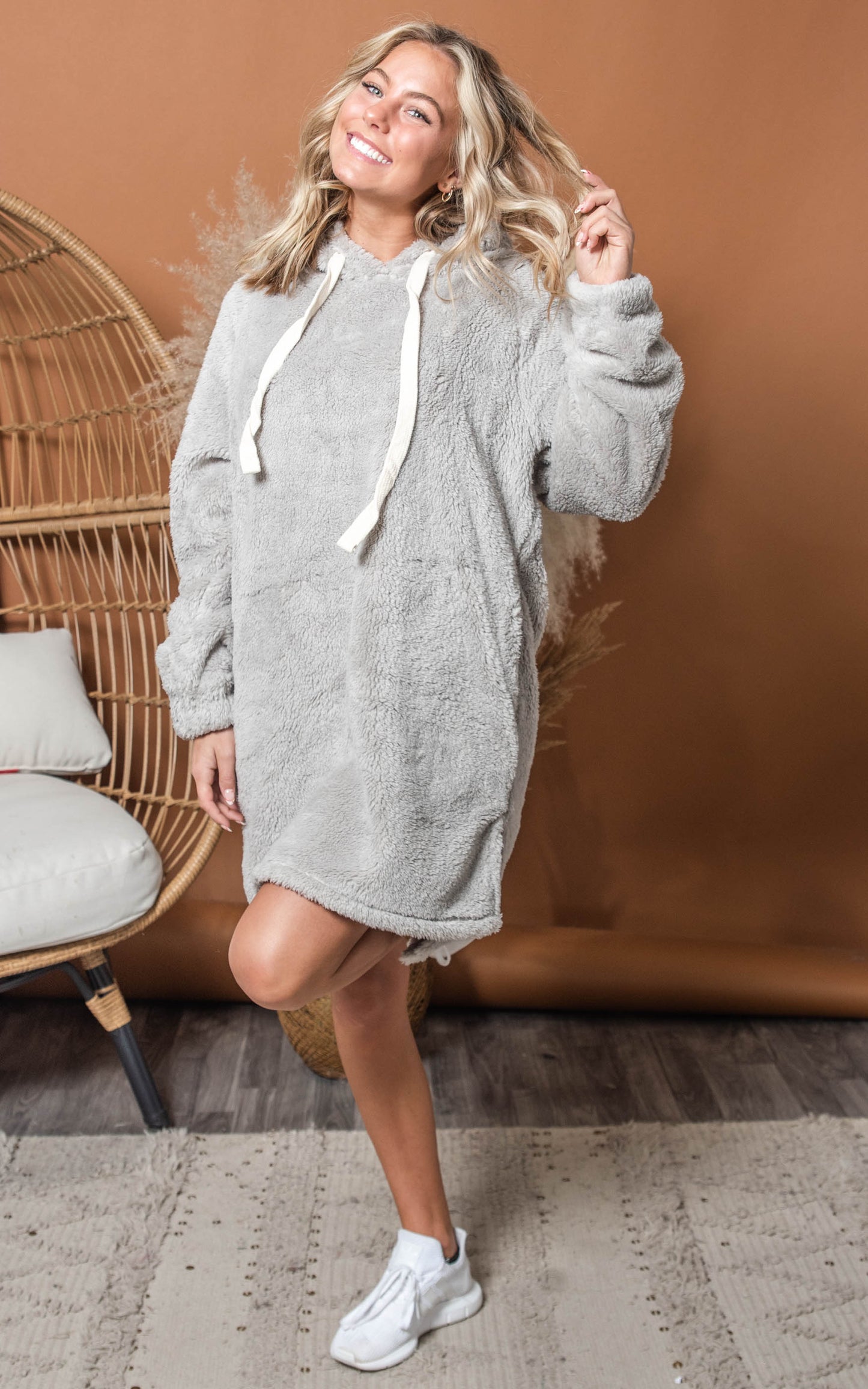 grey sherpa tunic 